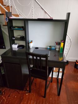2 Desk Brow 41 3/8x19 5/8 With Cover Plastic In Top $150 each one 