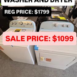 Whirlpool Gas Washer And Dryer Brand New 