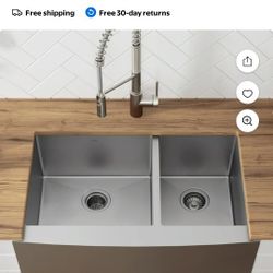 Stainless Steel Farmhouse Kitchen Sink