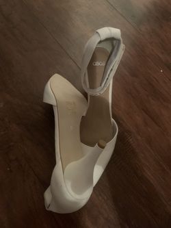White high heels