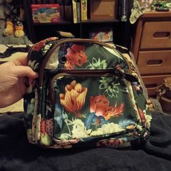 Cute flower mini backpack purse