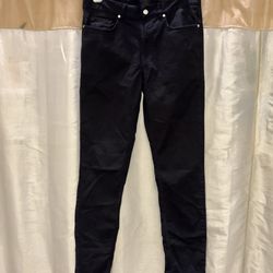 Mens Black Pants H&M Size 30 Slim Fit Denim Bottoms Going Out Fancy Great Condition 5 Pocket Jeans Classic Modern Fashion Skinny Jeans, High Waisted
