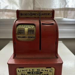 Vintage 1950s or 1960s Collectible Mini Coin Bank