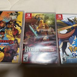3 Nintendo switch games