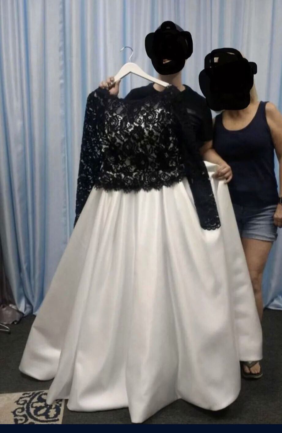 Black  And White Wedding Dress