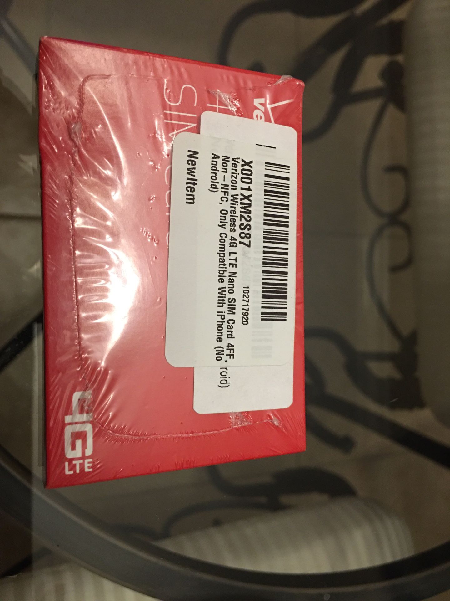 Verizon Wireless 4G LTE Nano SIM Card