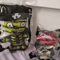 Pirates Of The Caribbean Sealed Mcdonald Toys 2 Altogether The Skeleton Toy And The Aye Ball Toy