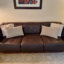 Macy's  Bonded Leather Couch