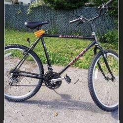1995 giant attraction 26" 18 speed. Has A front light and back tail light also a tire pump and comes with a tire pump. Asking. $80.