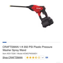 Plastic Pressure Washer Spray Wand