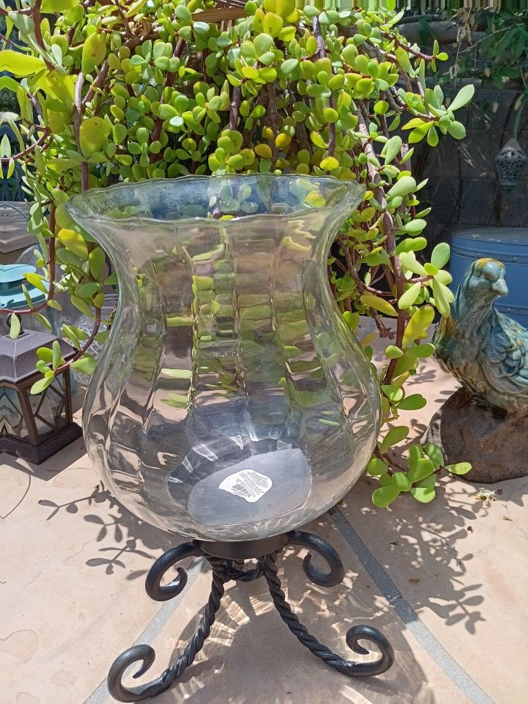 $16 Metal Glass Candle/Planter. Add the Fantastic Elephant Bush Succulent or a Candle.