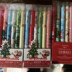 Christmas pen 6 in pack