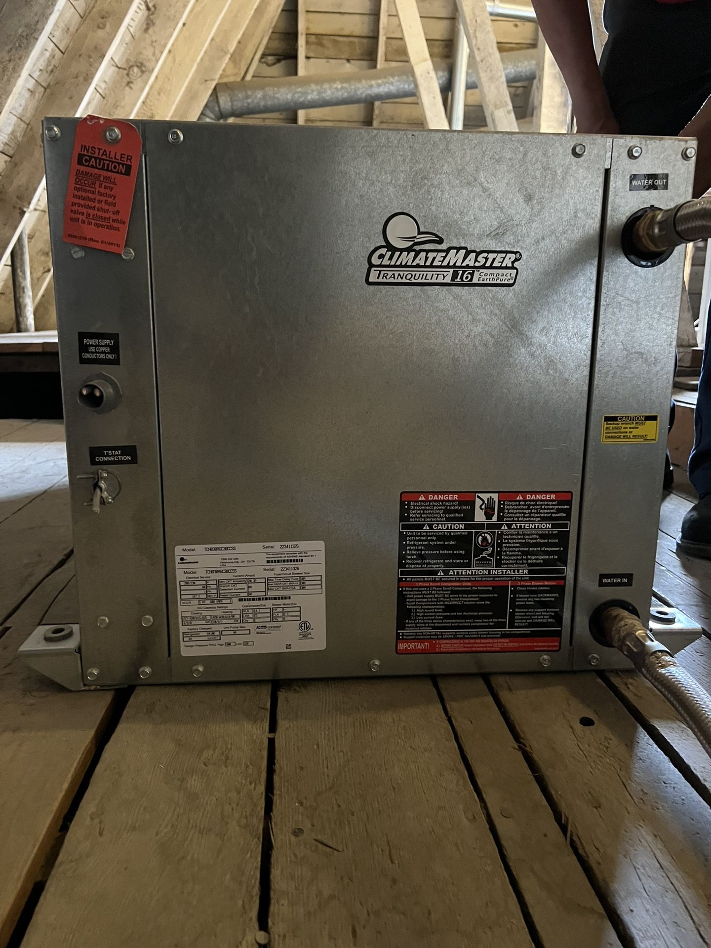 ClimateMaster Tranquility 16 Compact Earthpure