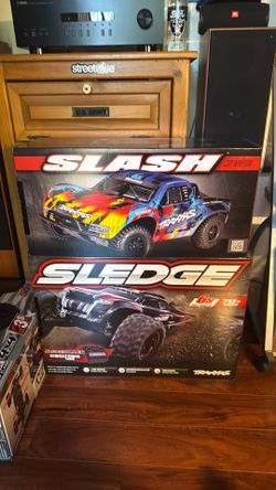 RC trucks for sale with battery charger and batteries included brand new never been on the road