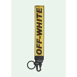 off white industrial keychain