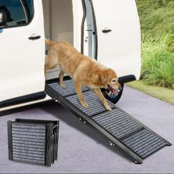 42" L Folding Dog Car Ramp for Van/Minivan,Dog Ramp with Non-Slip Rug Surface,Portable Dog Ramp, Outdoor Dog Ramp Stairs for Dogs