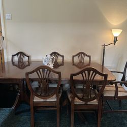Dining Table With 6 Chairs With 1 Leaf 
