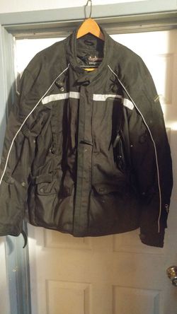 Black Tourmaster Transition Motorcycle Jacket size XL