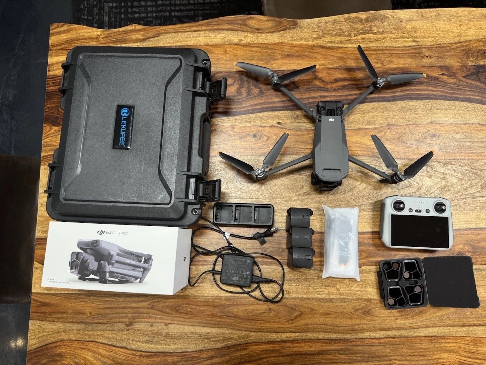 DJI Mavic 3 Pro Fly More Combo Drone (DJI RC + 3 Batteries + ND Filters)