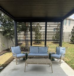 4-Piece Rattan Outdoor Patio Furniture Set