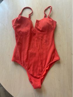 Orange swimming suit