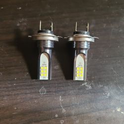 Brand New Pair Of Led Headlight Bulbs H7 6000k Bright White Color Plug And Play 