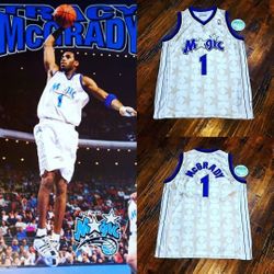 Vintage McGrady Jersey Magic Rockets Kobe Jordan Reebox Starter Nike Rare Adidas SZ-l 