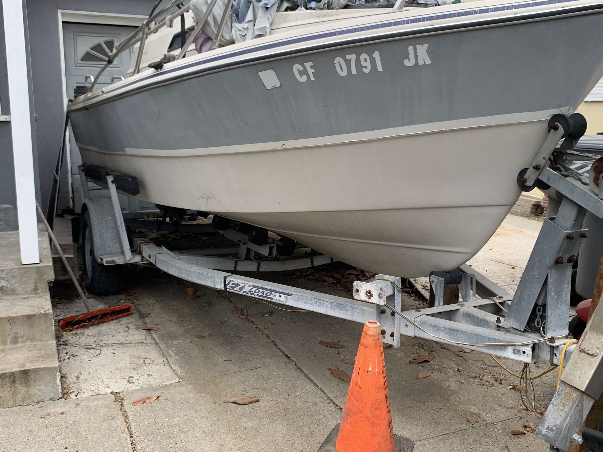 1984 Arima Boat and Aluminum Trailer