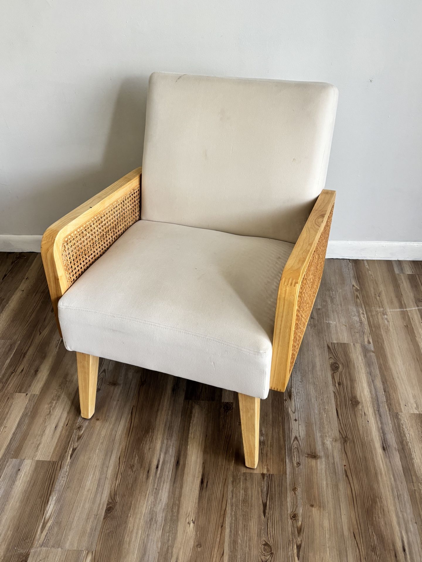 Occasional Chair With Cane Sides