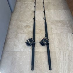 (2) Shimano TLD-25 Calstar Grafighter 760L Fishing Combos 