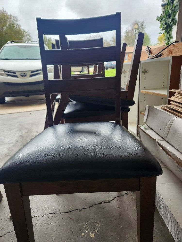 Leather Table Chairs