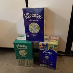 Kleenex Ultra Soft 3-Ply Facial Tissues, Cube Boxes 12 boxes