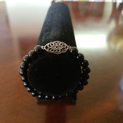 Cute Black Bracelet with Charm