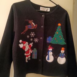 Vintage Jennifer Scott Not So Ugly Christmas Sweater Women's Size Small