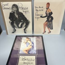 Porsche Lynn Signed  Photos Lot Of 3 