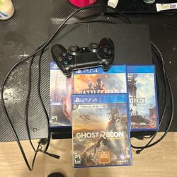 PS4 with Flat Screen Tv 