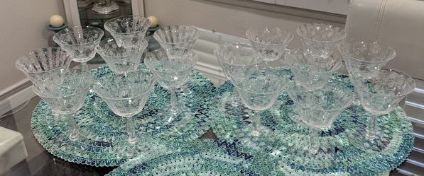 Crystal Wine/Champagne Glasses – Set of 16
