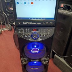 Touch Screen Loud Bluetooth Kareoke Party Speakers. Brand New