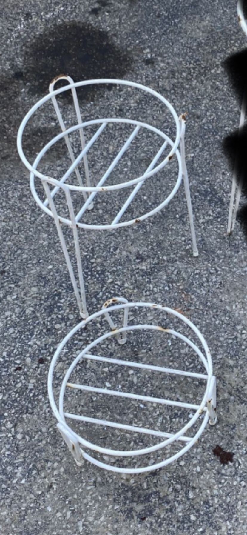 Set of 2 Plant Stands, Need Some Painting.