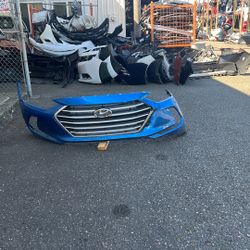2017 To 2018 Hyundai Elantra Front Bumper Assembly #B633 HY1000 215