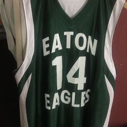 Summers Eaton 14 Eagles (2 sides) jersey Vtg