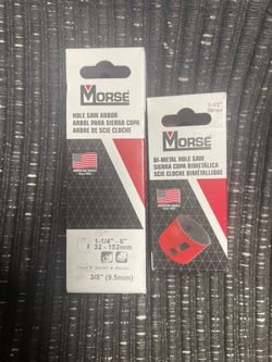Morse hole saw and arbor