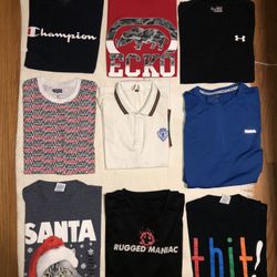 9 Men’s T’ahirts Size Medium Good Condition $50all