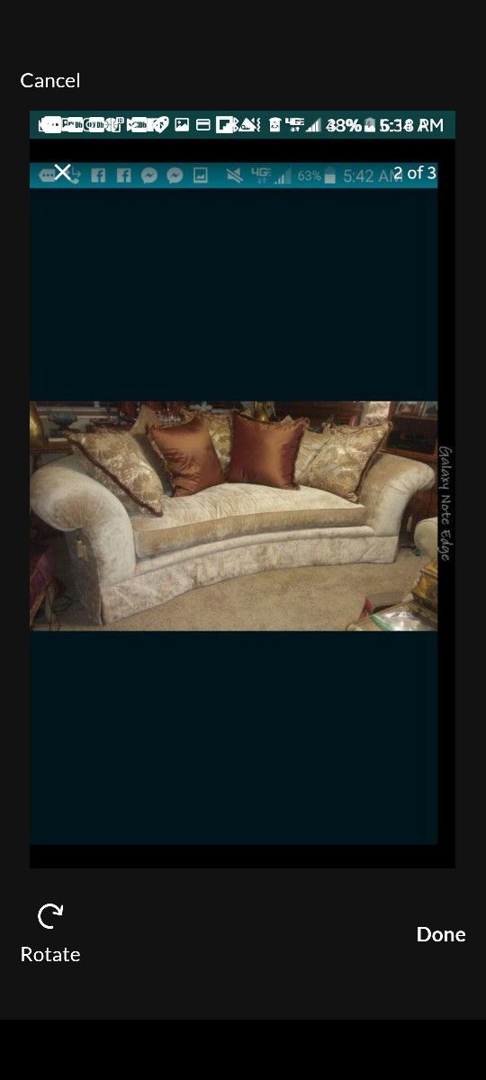 New Marge Carson Sofa $495 Or Trade
