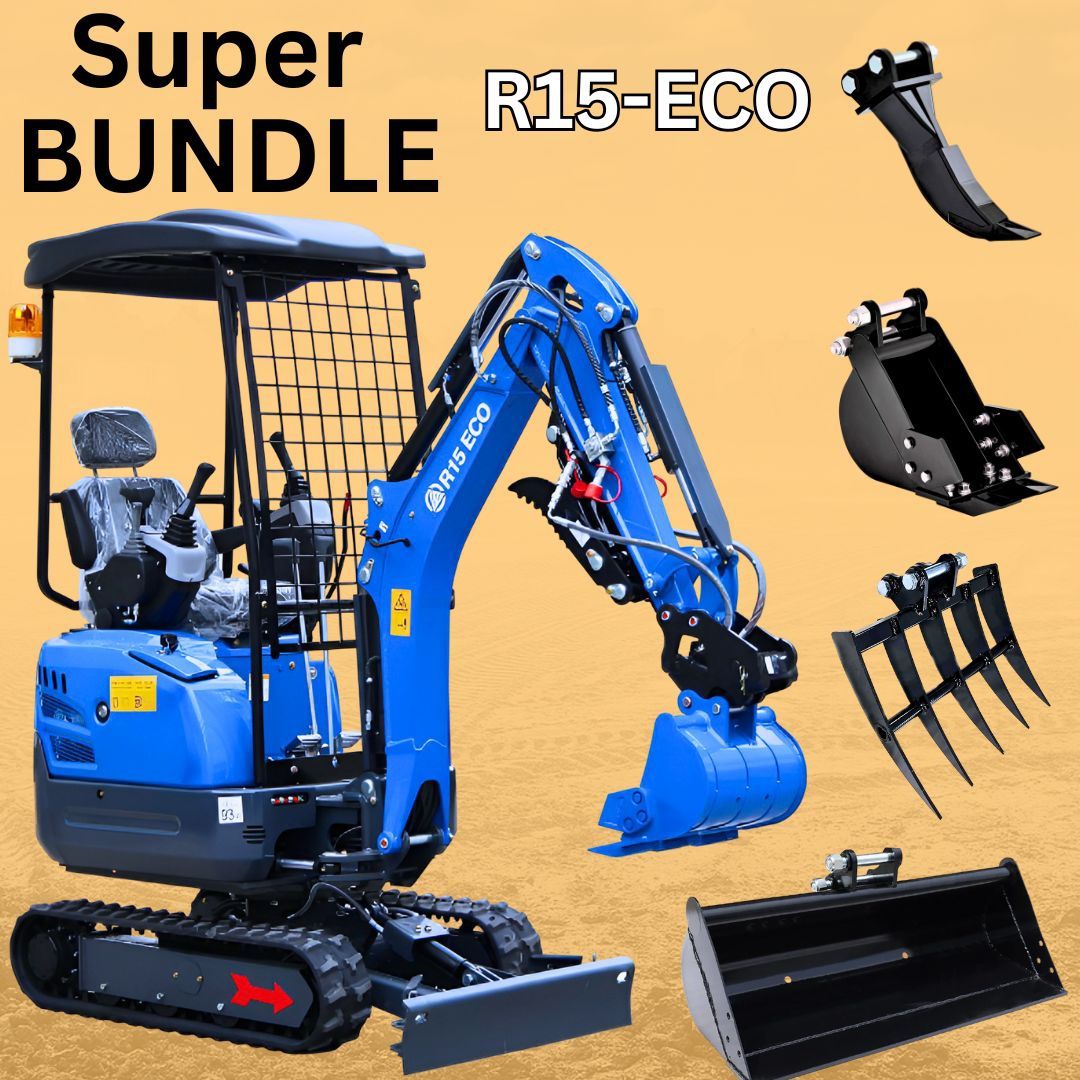 PACKAGE DEAL! NEW 2025 Kubota Diesel R15 Rippa + Set of Attachments
