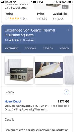 soni guard insulation for drop celing
