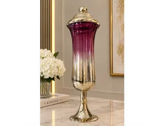 Tall Glass Apothecary Jar with Lid