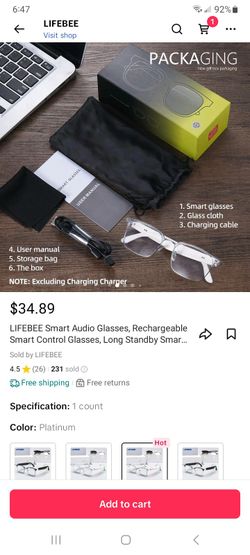 Brand New Smart Glasses $30