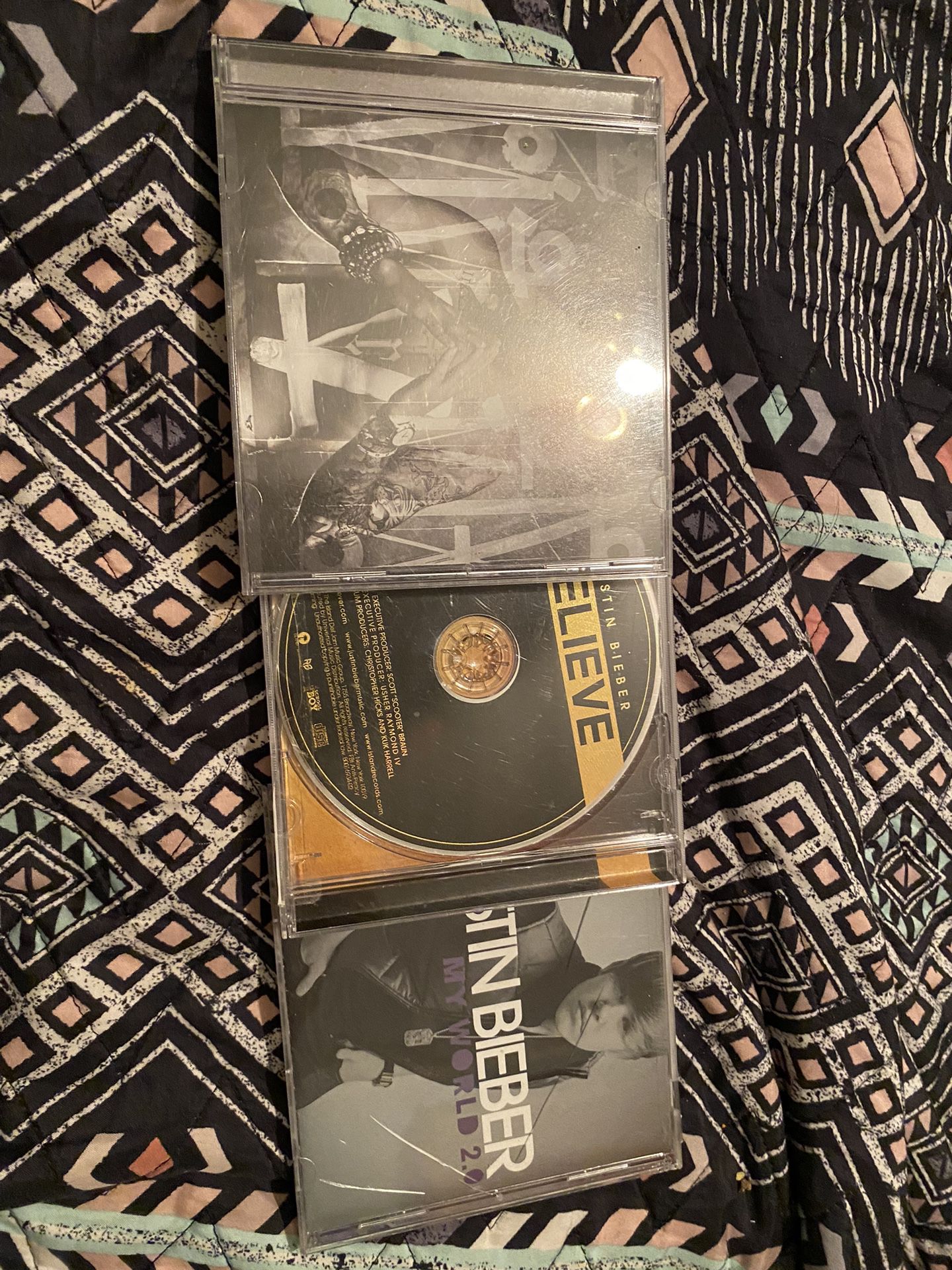 3 Justin Bieber CD Albums 