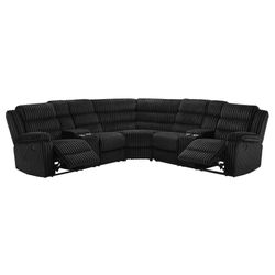 New Recliner Sectional Couch with 2 Consoles and Cup Holders! Free Delivery 🚚! 